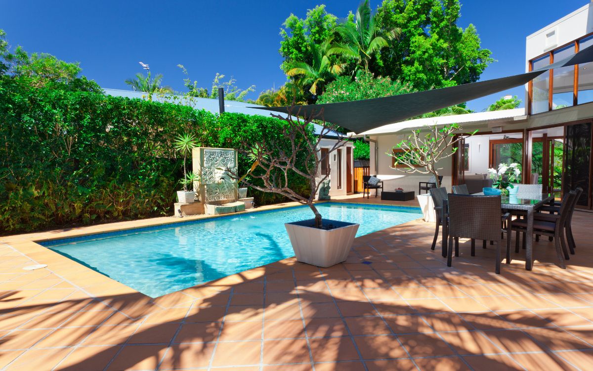 casa con piscina